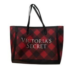 Holiday Edition: Victoria's Secret Red & Black Tote (NWT)